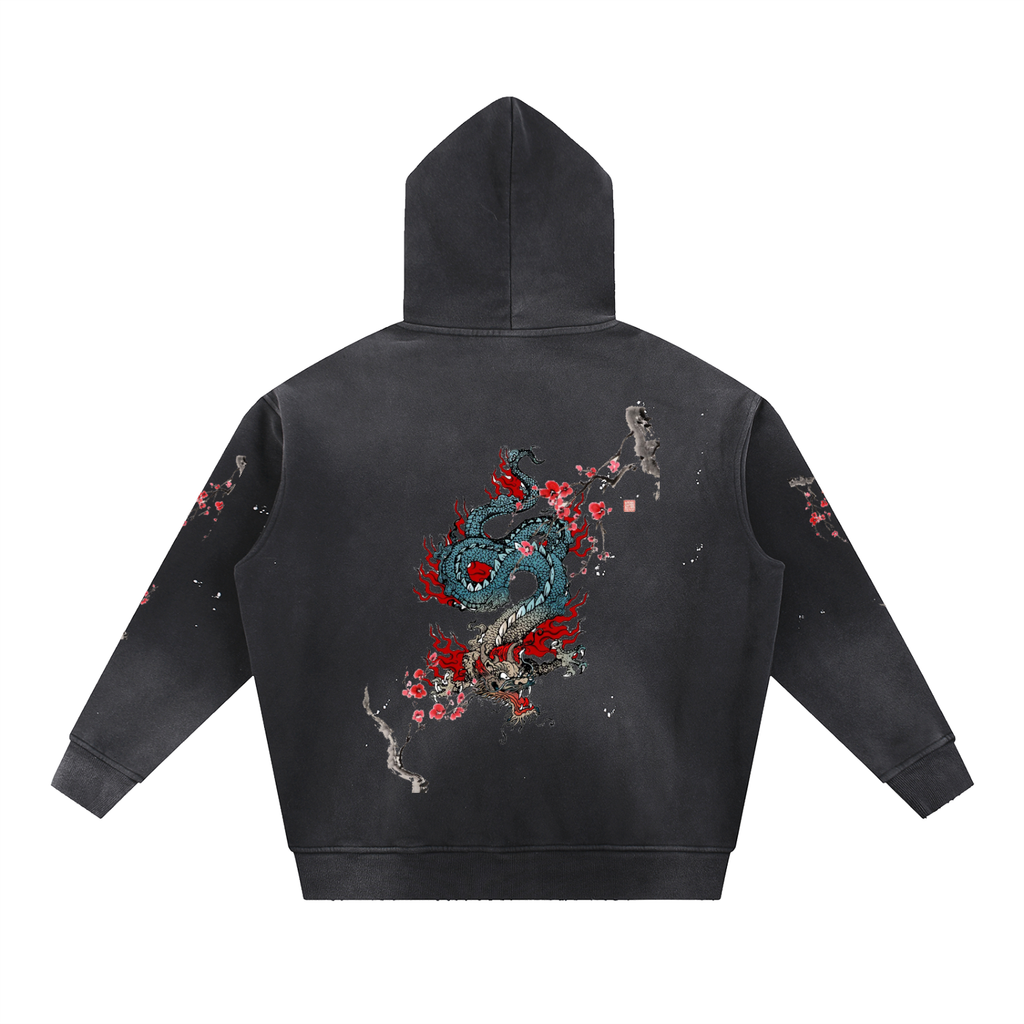 Dragon n Blooms Hoodie